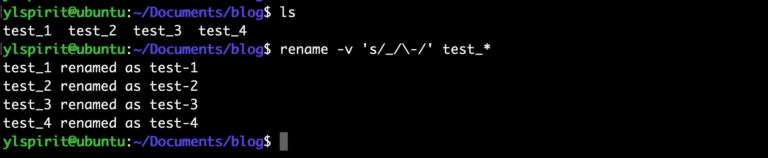 linux batch file rename command line